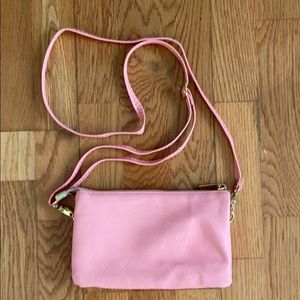 Pink Crossbody/Clutch Used Condition